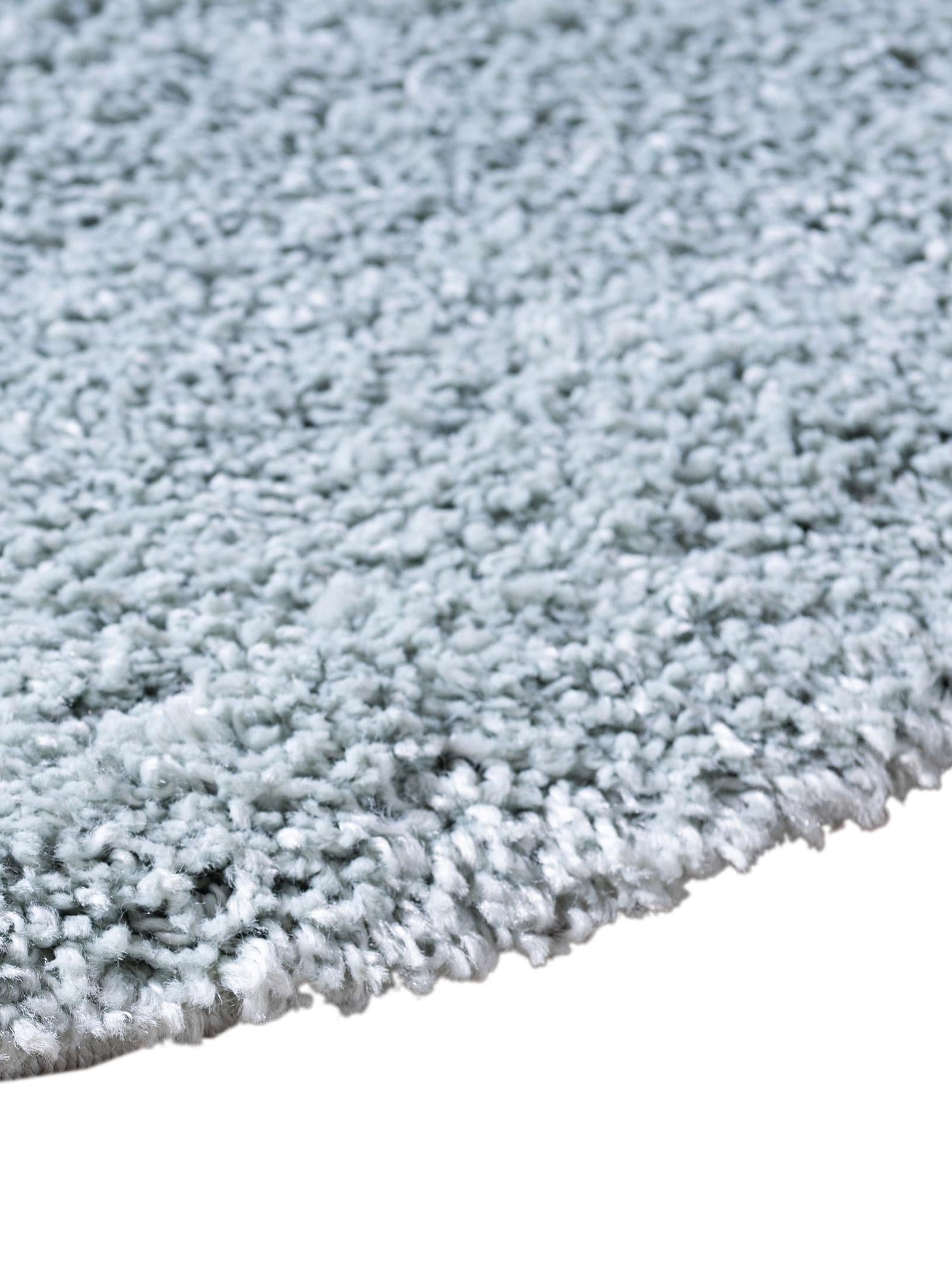 Sage Green 6' 1 x 6' 1 Soft Solid Shag Round Area Rug Thick Soft Touch Fluffy & Plush Shaggy Pile 100% Polypropylene Minimalist Carpet for Modern Home Interiors for Sale at Rug Engine