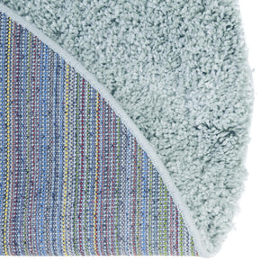 Sage Green 8' x 8' Soft Solid Shag Round Area Rug Thick Soft Touch Fluffy & Plush Shaggy Pile