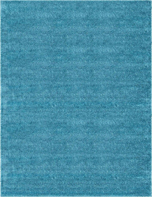 Turquoise 10' x 13' 1 Soft Solid Shag Rectangle Area Rug Thick Soft Touch Fluffy & Plush Shaggy Pile