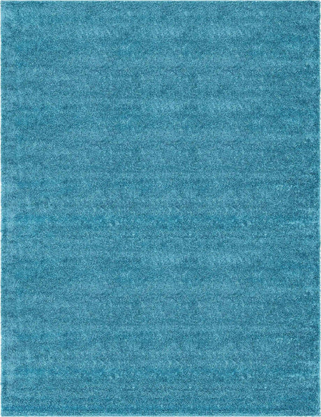 Turquoise 10' x 13' 1 Soft Solid Shag Rectangle Area Rug Thick Soft Touch Fluffy & Plush Shaggy Pile
