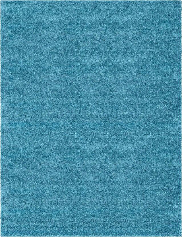 Turquoise 10' x 13' 1 Soft Solid Shag Rectangle Area Rug Thick Soft Touch Fluffy & Plush Shaggy Pile