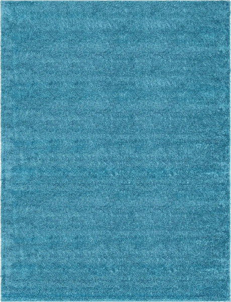 Turquoise 9' x 12' Soft Solid Shag Rectangle Area Rug Thick Soft Touch Fluffy & Plush Shaggy Pile