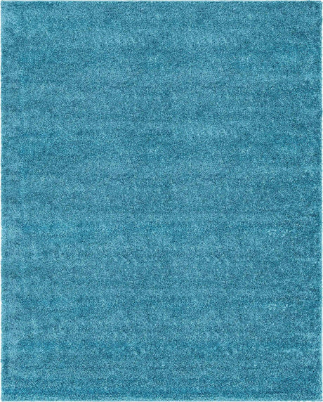 Turquoise 8' x 10' Soft Solid Shag Rectangle Area Rug Thick Soft Touch Fluffy & Plush Shaggy Pile