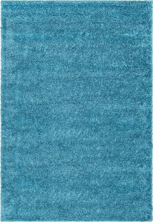 Turquoise 6' 1 x 9' Soft Solid Shag Rectangle Area Rug Thick Soft Touch Fluffy & Plush Shaggy Pile
