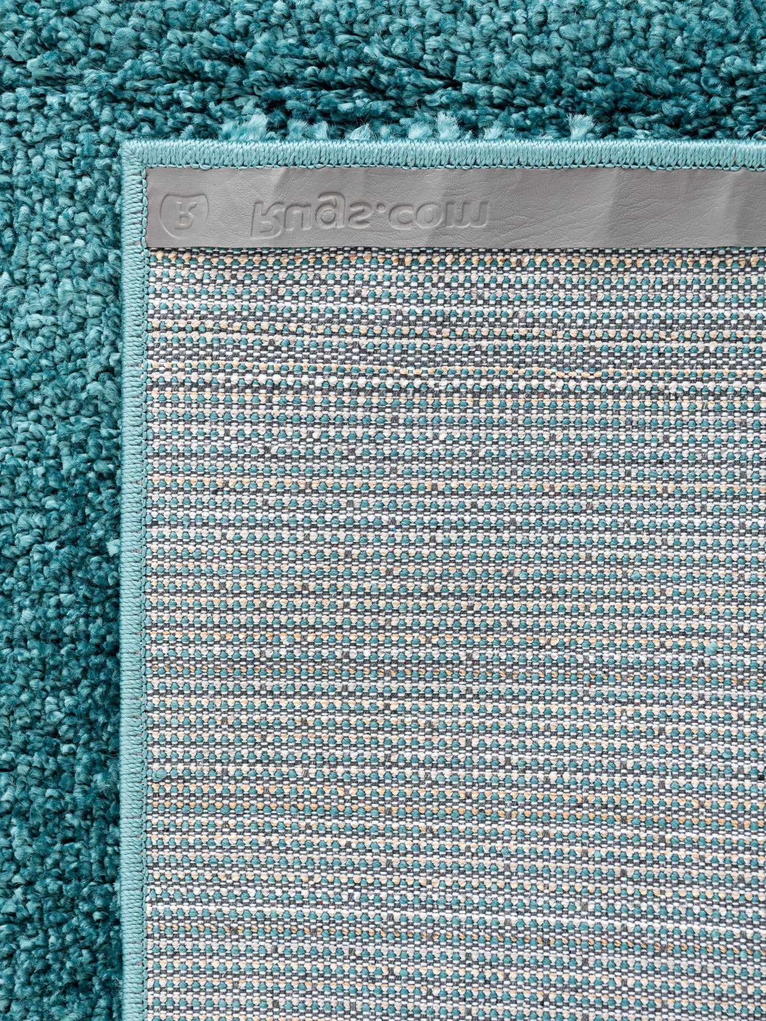 Turquoise 6' 1 x 9' Soft Solid Shag Rectangle Area Rug Thick Soft Touch Fluffy & Plush Shaggy Pile 100% Polypropylene Minimalist Carpet for Modern Home Interiors for Sale at Rug Engine