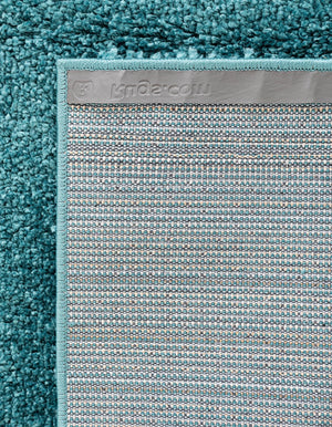 Turquoise 2' x 3' 1 Soft Solid Shag Rectangle Area Rug Thick Soft Touch Fluffy & Plush Shaggy Pile