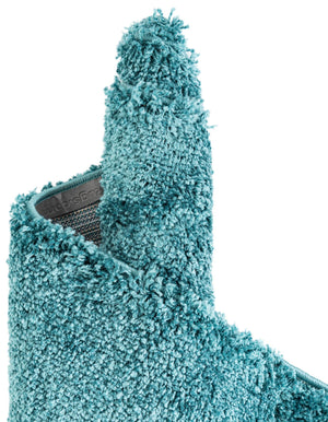 Turquoise 2' x 3' 1 Soft Solid Shag Rectangle Area Rug Thick Soft Touch Fluffy & Plush Shaggy Pile