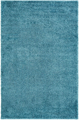 Turquoise 5' 3 x 8' Soft Solid Shag Rectangle Area Rug Thick Soft Touch Fluffy & Plush Shaggy Pile
