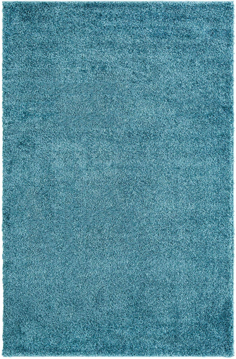 Turquoise 5' 3 x 8' Soft Solid Shag Rectangle Area Rug Thick Soft Touch Fluffy & Plush Shaggy Pile