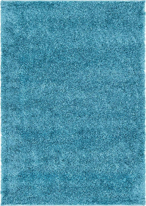 Turquoise 2' x 3' 1 Soft Solid Shag Rectangle Area Rug Thick Soft Touch Fluffy & Plush Shaggy Pile