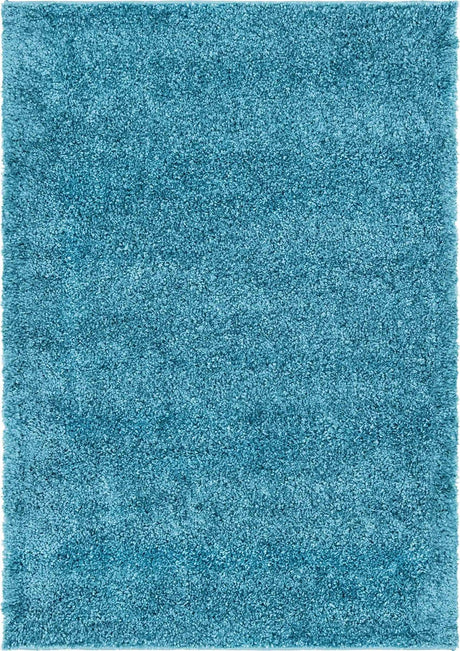Turquoise 2' x 3' 1 Soft Solid Shag Rectangle Area Rug Thick Soft Touch Fluffy & Plush Shaggy Pile