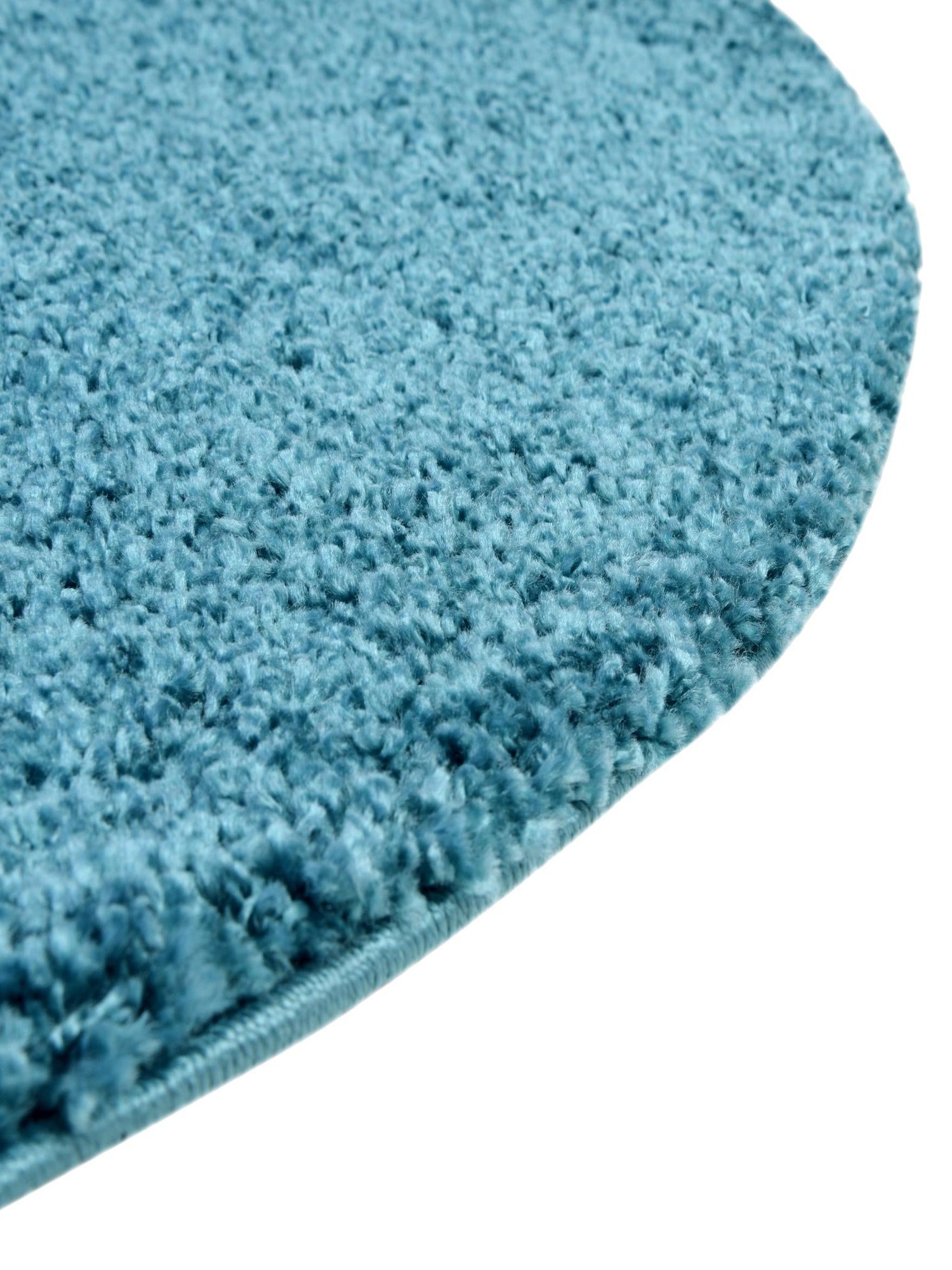Turquoise 6' 1 x 6' 1 Soft Solid Shag Round Area Rug Thick Soft Touch Fluffy & Plush Shaggy Pile 100% Polypropylene Minimalist Carpet for Modern Home Interiors for Sale at Rug Engine
