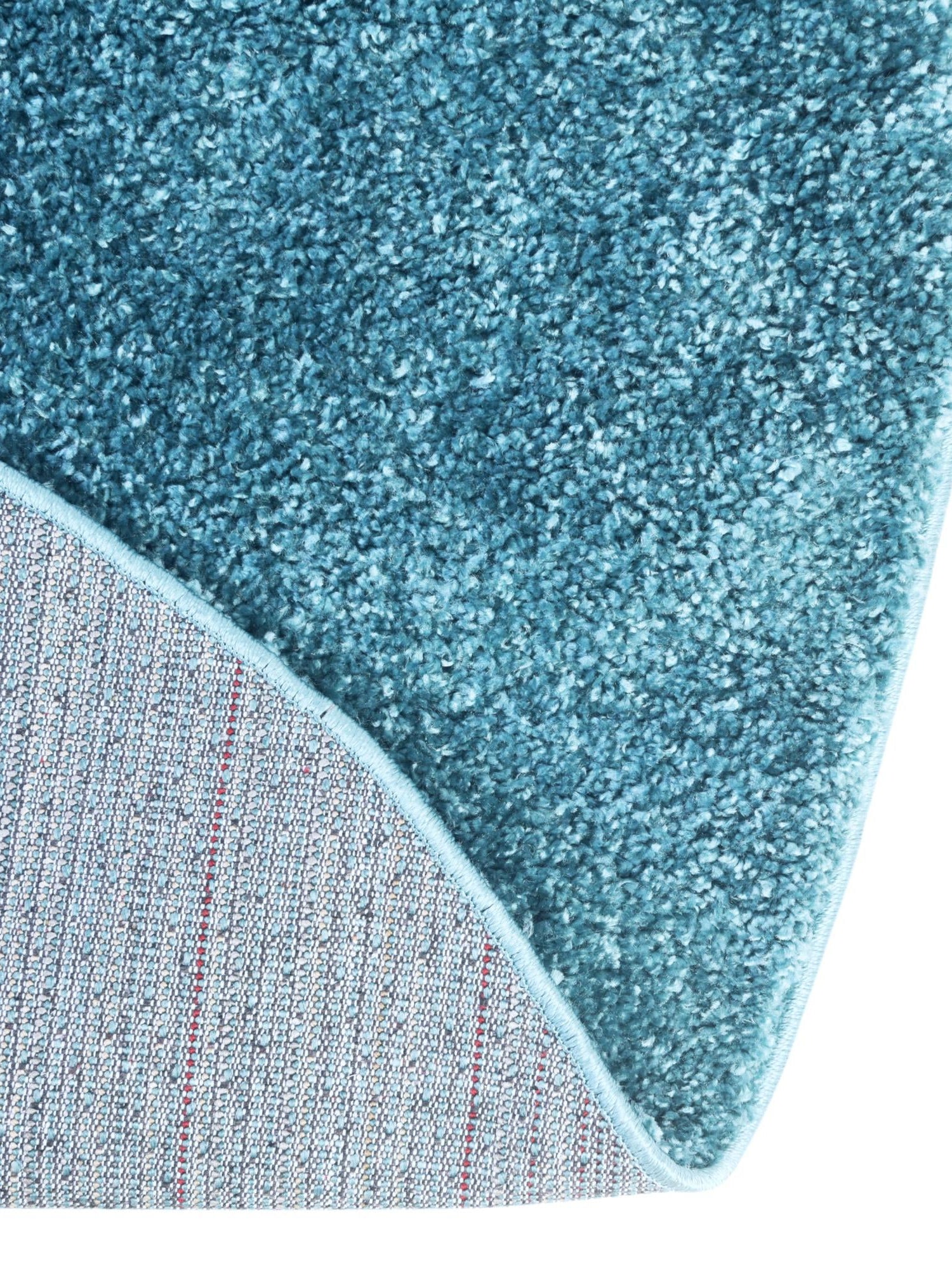 Turquoise 6' 1 x 6' 1 Soft Solid Shag Round Area Rug Thick Soft Touch Fluffy & Plush Shaggy Pile 100% Polypropylene Minimalist Carpet for Modern Home Interiors for Sale at Rug Engine
