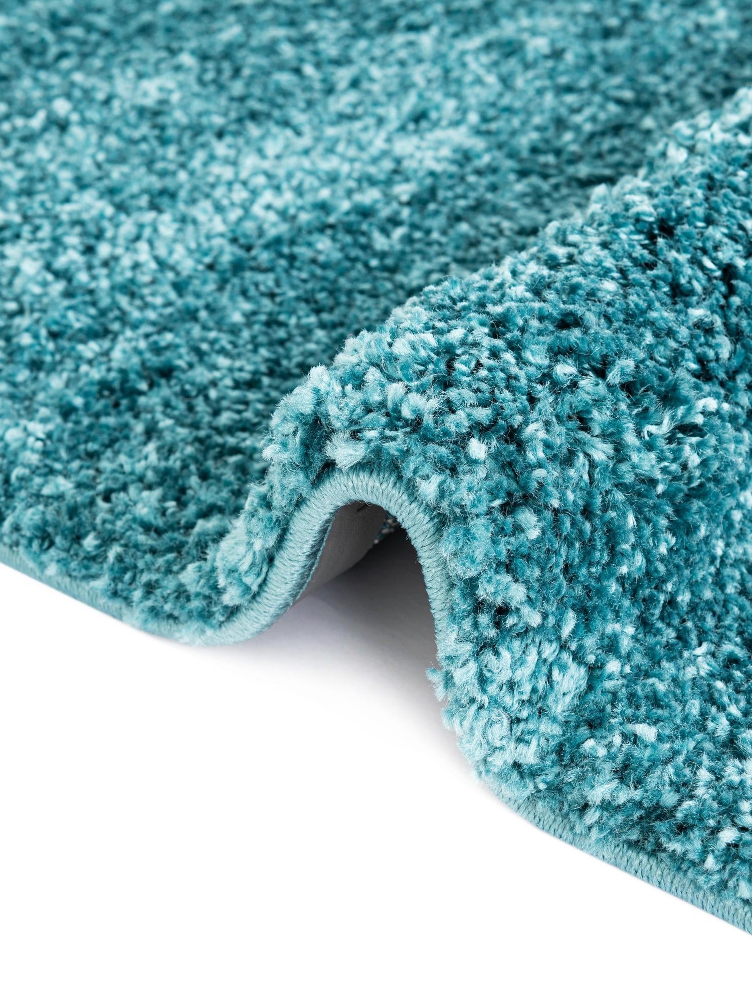 Turquoise 6' 1 x 6' 1 Soft Solid Shag Round Area Rug Thick Soft Touch Fluffy & Plush Shaggy Pile 100% Polypropylene Minimalist Carpet for Modern Home Interiors for Sale at Rug Engine