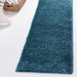 Turquoise 2' 7 x 13' 1 Soft Solid Shag Runner Area Rug Thick Soft Touch Fluffy & Plush Shaggy Pile