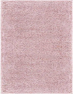 Pink 9' 10 x 13' 1 Soft Solid Shag Rectangle Area Rug Thick Soft Touch Fluffy & Plush Shaggy Pile