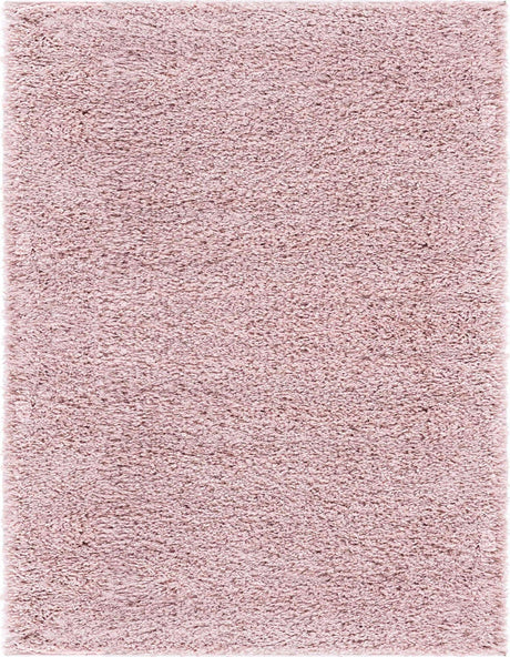 Pink 9' 10 x 13' 1 Soft Solid Shag Rectangle Area Rug Thick Soft Touch Fluffy & Plush Shaggy Pile