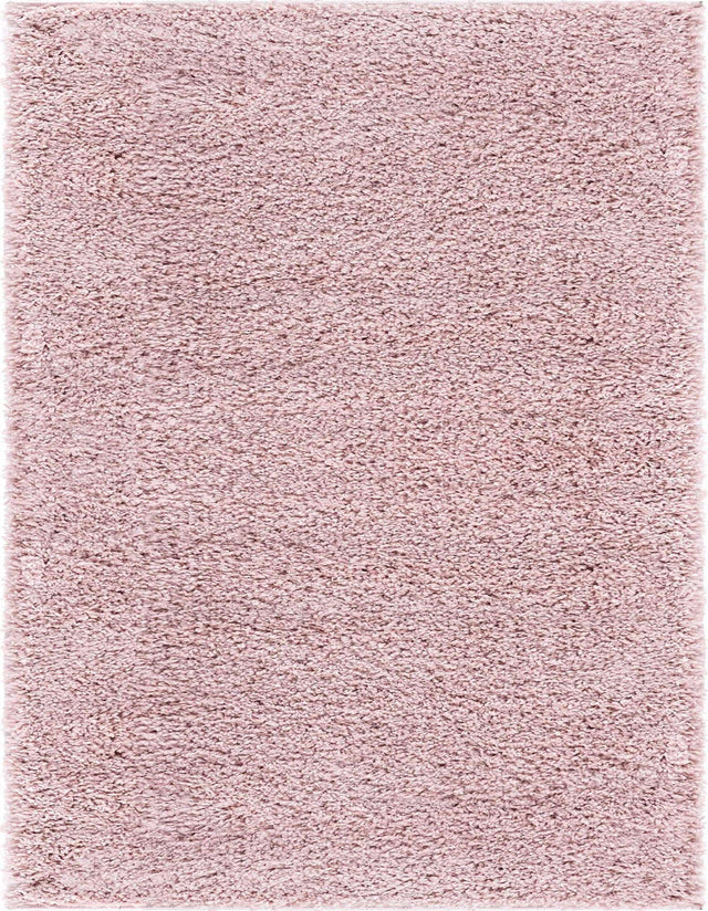 Pink 9' 10 x 13' 1 Soft Solid Shag Rectangle Area Rug Thick Soft Touch Fluffy & Plush Shaggy Pile