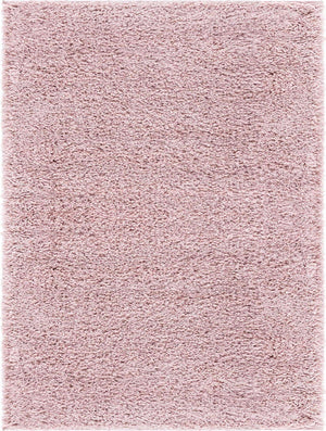 Pink 9' x 12' 2 Soft Solid Shag Rectangle Area Rug Thick Soft Touch Fluffy & Plush Shaggy Pile
