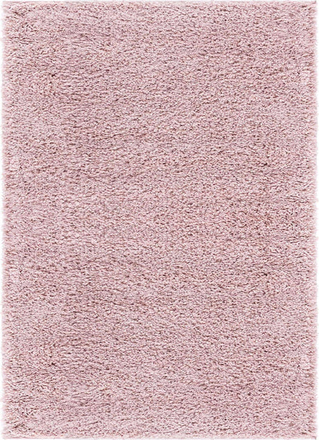 Pink 8' x 11' Soft Solid Shag Rectangle Area Rug Thick Soft Touch Fluffy & Plush Shaggy Pile