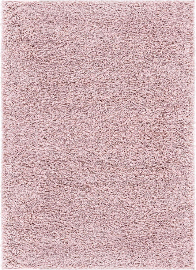 Pink 8' x 11' Soft Solid Shag Rectangle Area Rug Thick Soft Touch Fluffy & Plush Shaggy Pile