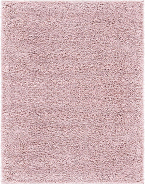 Pink 8' x 10' Soft Solid Shag Rectangle Area Rug Thick Soft Touch Fluffy & Plush Shaggy Pile