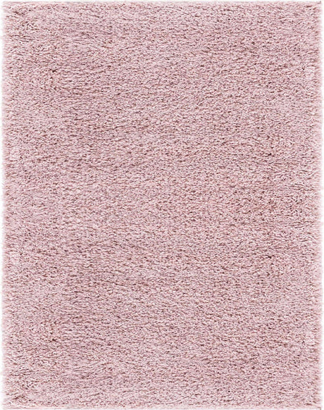 Pink 8' x 10' Soft Solid Shag Rectangle Area Rug Thick Soft Touch Fluffy & Plush Shaggy Pile