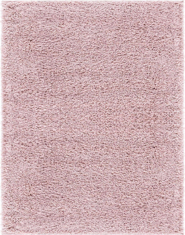 Pink 8' x 10' Soft Solid Shag Rectangle Area Rug Thick Soft Touch Fluffy & Plush Shaggy Pile