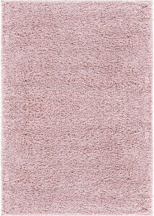 Pink 7' 1 x 10' Soft Solid Shag Rectangle Area Rug Thick Soft Touch Fluffy & Plush Shaggy Pile