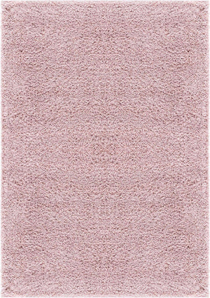 Pink 6' 1 x 9' Soft Solid Shag Rectangle Area Rug Thick Soft Touch Fluffy & Plush Shaggy Pile