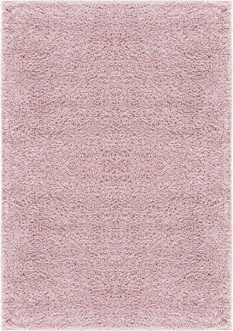 Pink 6' 1 x 9' Soft Solid Shag Rectangle Area Rug Thick Soft Touch Fluffy & Plush Shaggy Pile