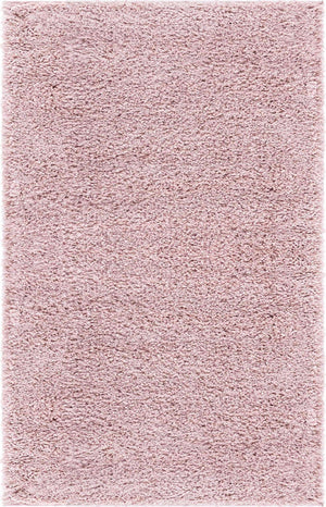 Pink 5' 3 x 8' Soft Solid Shag Rectangle Area Rug Thick Soft Touch Fluffy & Plush Shaggy Pile