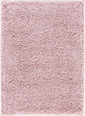 Pink 2' x 3' 1 Soft Solid Shag Rectangle Area Rug Thick Soft Touch Fluffy & Plush Shaggy Pile
