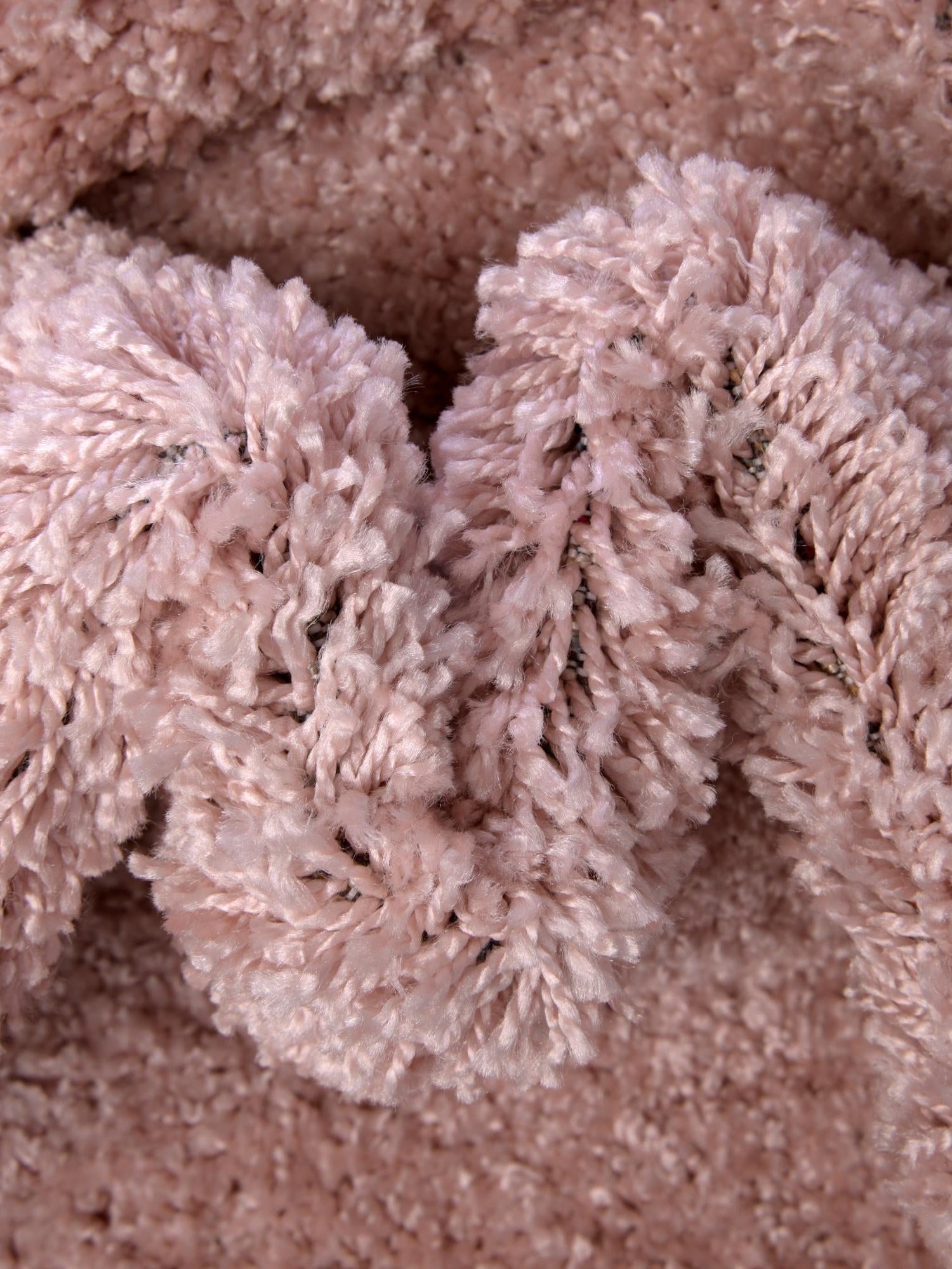 Pink 3' 3 x 3' 3 Soft Solid Shag Round Area Rug Thick Soft Touch Fluffy & Plush Shaggy Pile 100% Polypropylene Minimalist Carpet for Modern Home Interiors for Sale at Rug Engine
