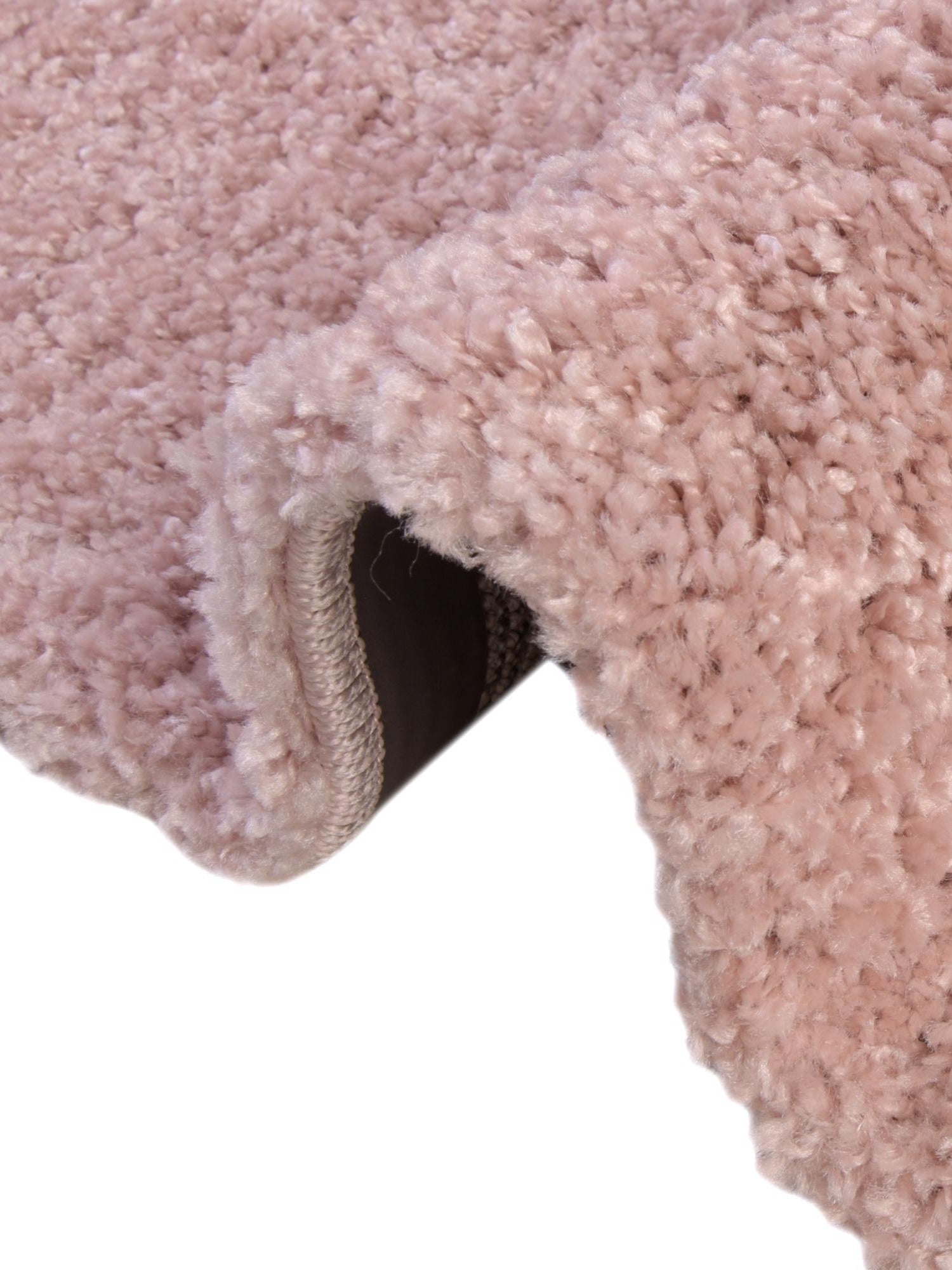 Pink 3' 3 x 3' 3 Soft Solid Shag Round Area Rug Thick Soft Touch Fluffy & Plush Shaggy Pile 100% Polypropylene Minimalist Carpet for Modern Home Interiors for Sale at Rug Engine