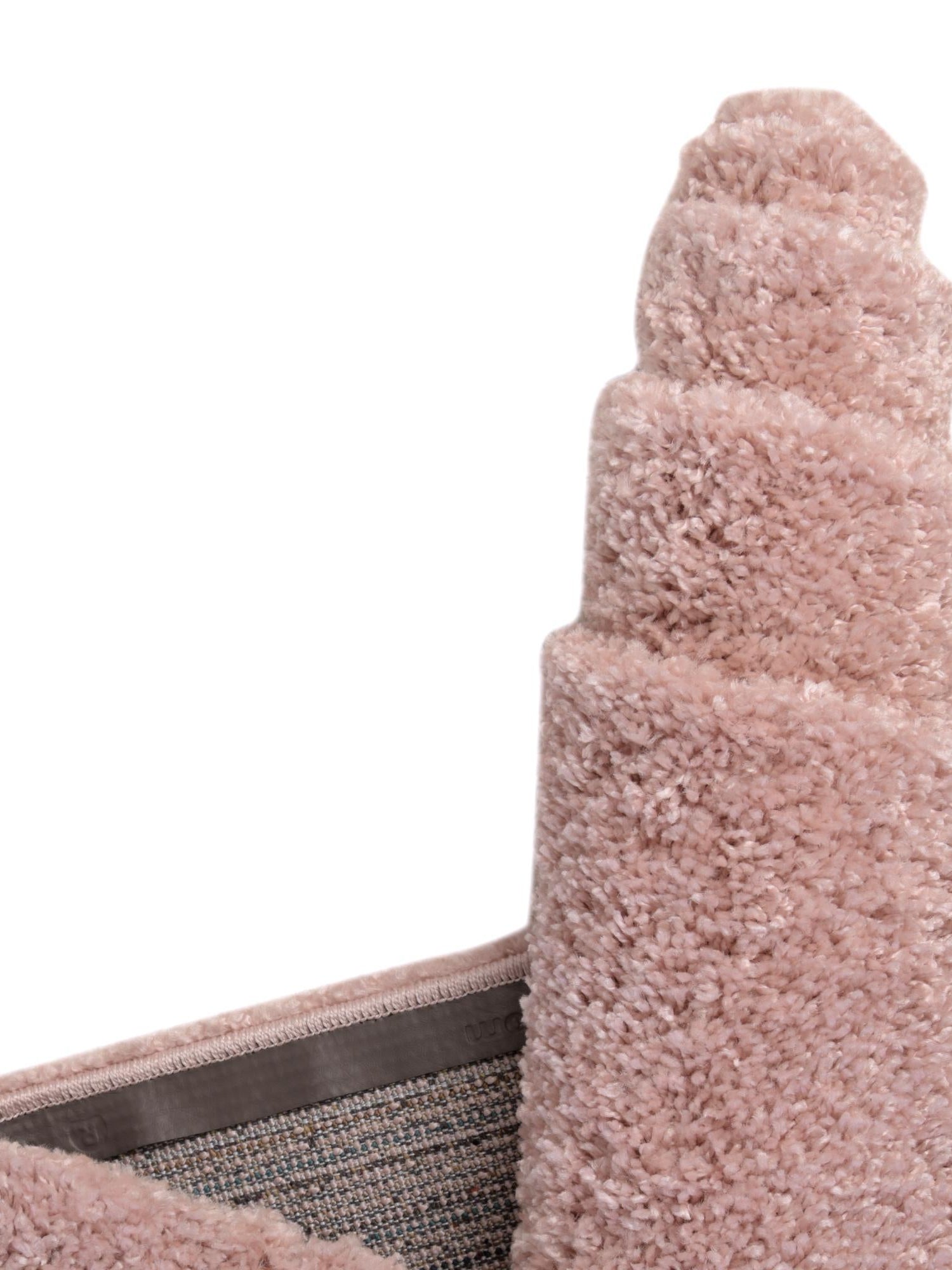 Pink 3' 3 x 3' 3 Soft Solid Shag Round Area Rug Thick Soft Touch Fluffy & Plush Shaggy Pile 100% Polypropylene Minimalist Carpet for Modern Home Interiors for Sale at Rug Engine