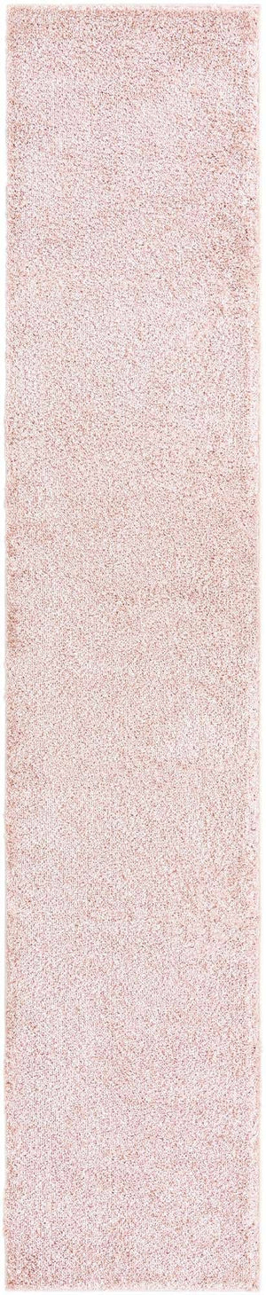 Pink 2' 7 x 13' 1 Soft Solid Shag Runner Area Rug Thick Soft Touch Fluffy & Plush Shaggy Pile