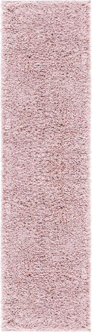 Pink 2' 7 x 10' Soft Solid Shag Runner Area Rug Thick Soft Touch Fluffy & Plush Shaggy Pile