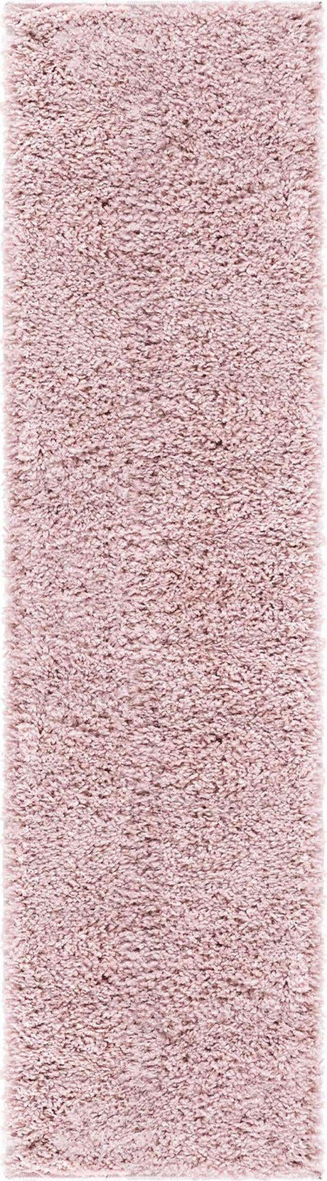Pink 2' 7 x 10' Soft Solid Shag Runner Area Rug Thick Soft Touch Fluffy & Plush Shaggy Pile
