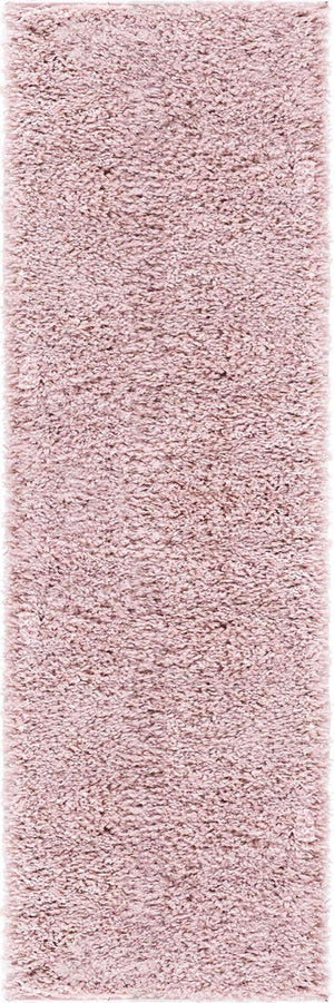 Pink 2' x 6' 9 Soft Solid Shag Runner Area Rug Thick Soft Touch Fluffy & Plush Shaggy Pile