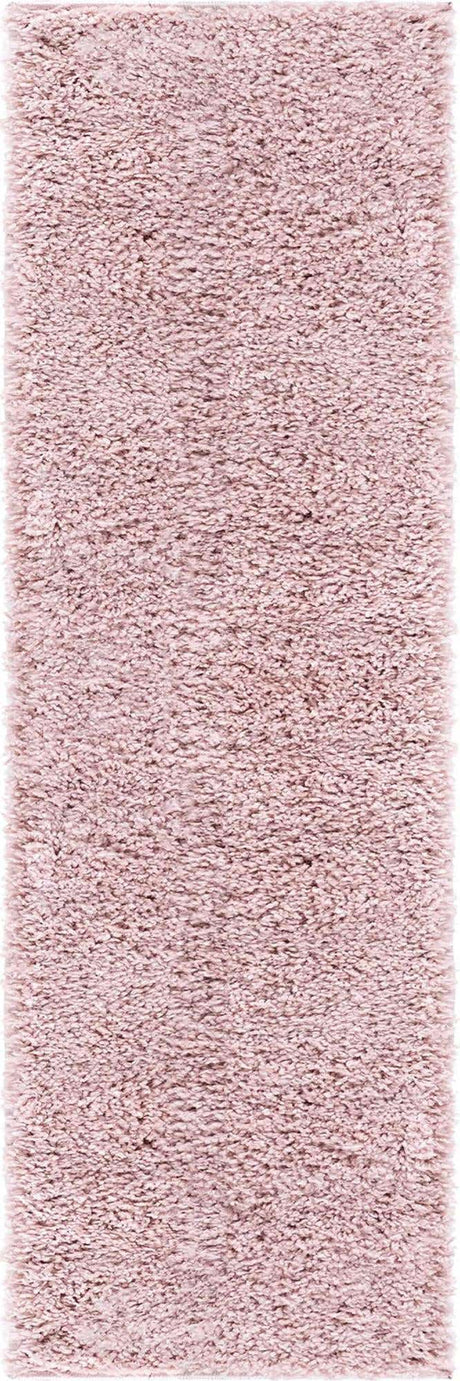 Pink 2' x 6' 9 Soft Solid Shag Runner Area Rug Thick Soft Touch Fluffy & Plush Shaggy Pile