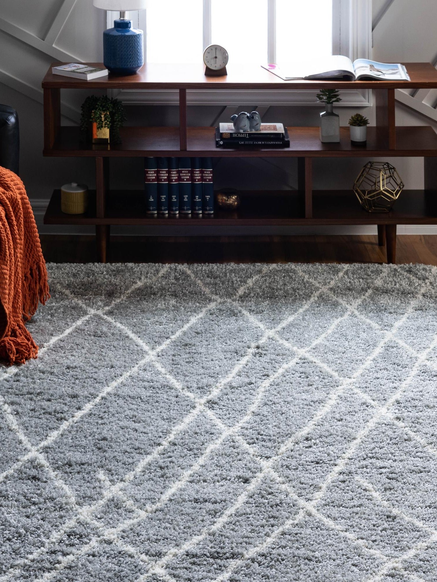 Cloud Gray 7' 10 x 10' Soft Touch Shag Rectangle Area Rug Thick Soft Touch Fluffy & Plush Shaggy Pile 100% Polypropylene Unique Carpet for Modern Home Interiors for Sale at Rug Engine