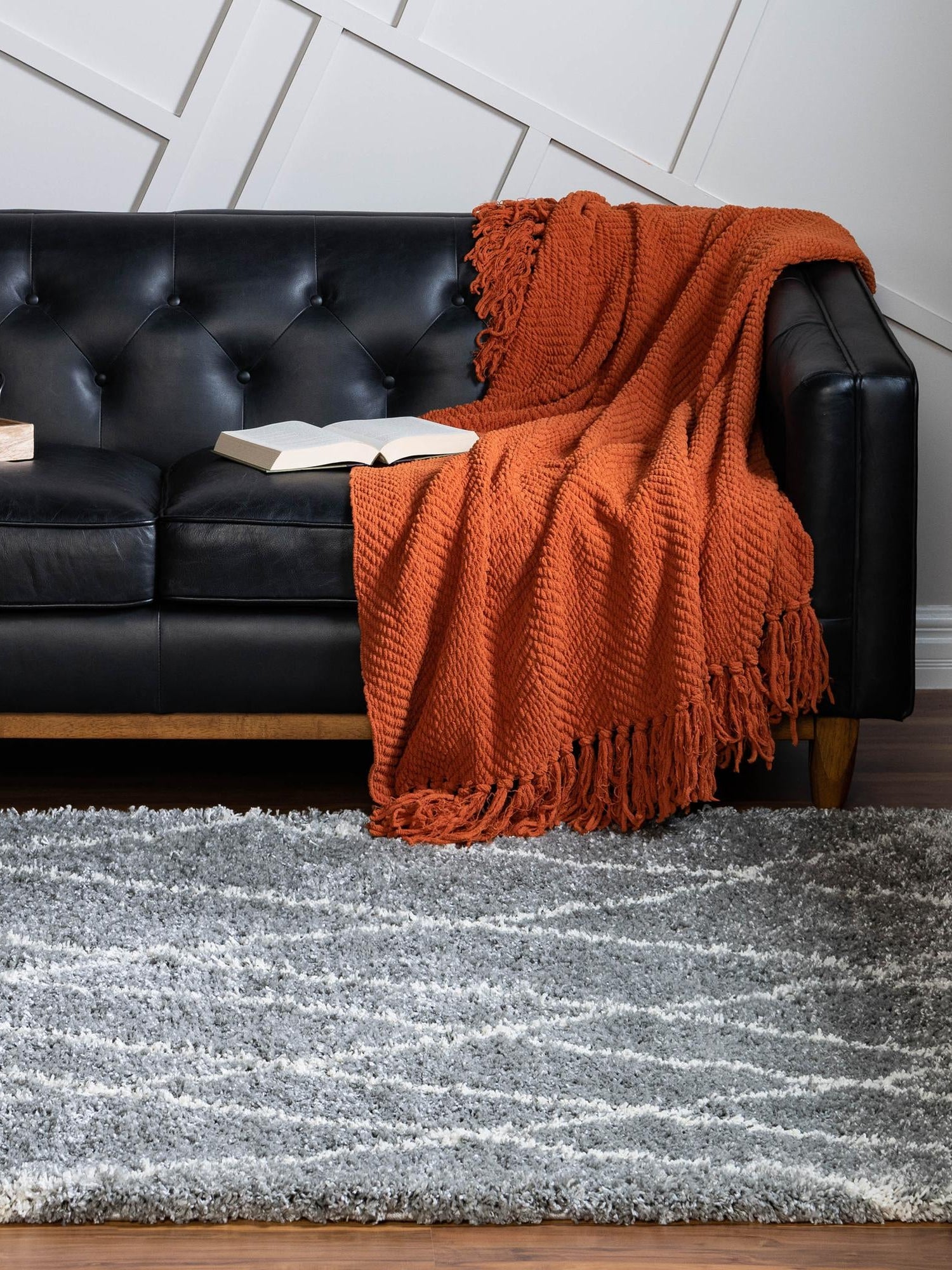 Cloud Gray 7' 10 x 10' Soft Touch Shag Rectangle Area Rug Thick Soft Touch Fluffy & Plush Shaggy Pile 100% Polypropylene Unique Carpet for Modern Home Interiors for Sale at Rug Engine