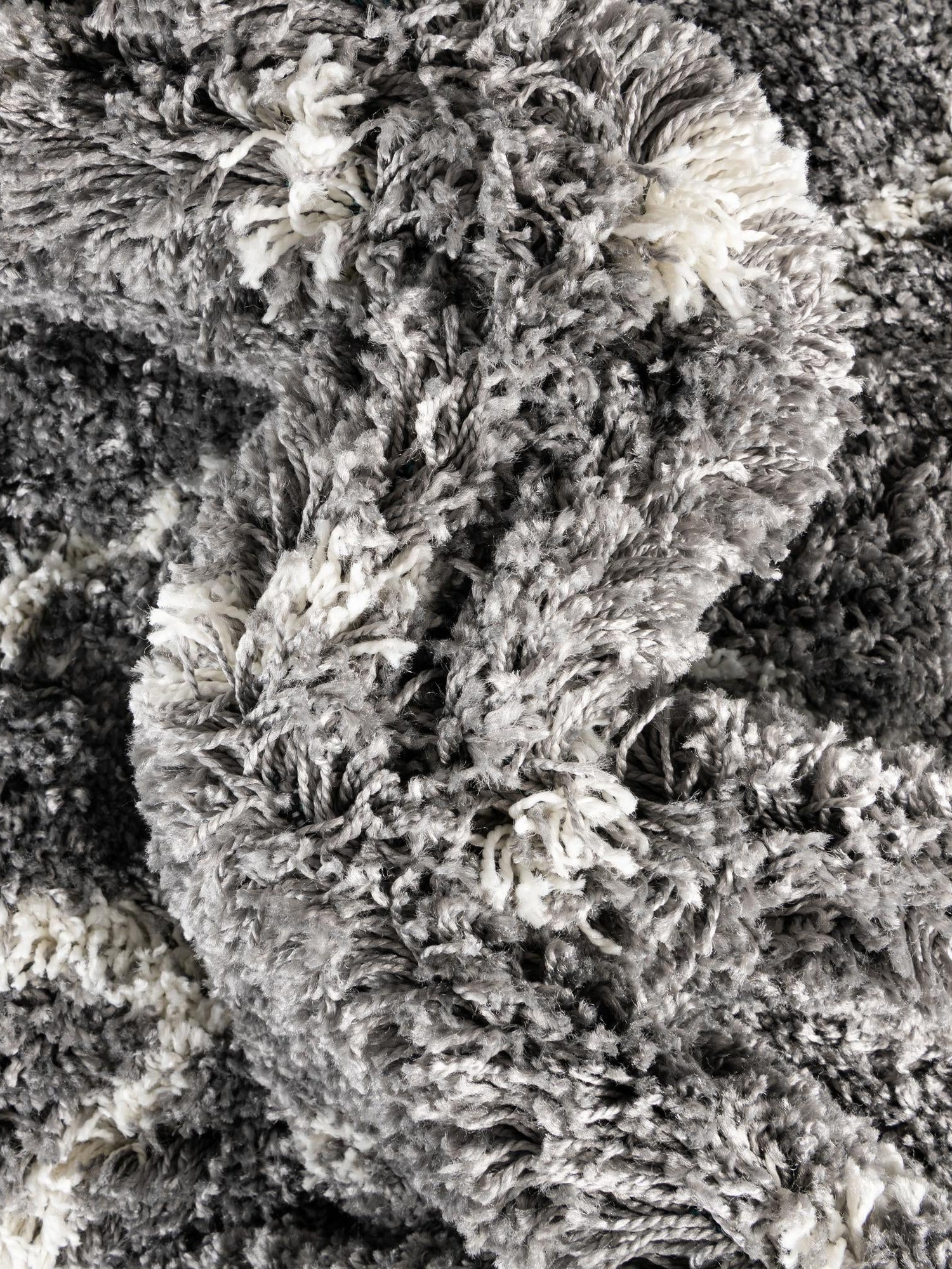 Cloud Gray 7' 10 x 10' Soft Touch Shag Rectangle Area Rug Thick Soft Touch Fluffy & Plush Shaggy Pile 100% Polypropylene Unique Carpet for Modern Home Interiors for Sale at Rug Engine