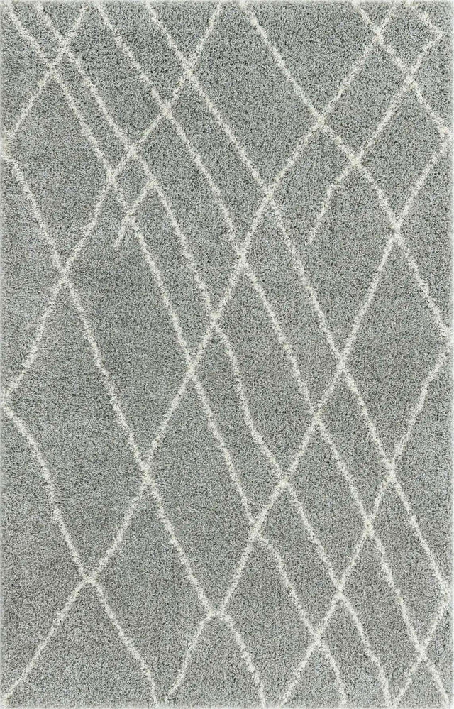 Cloud Gray 3' 3 x 5' 3 Soft Touch Shag Rectangle Area Rug Thick Soft Touch Fluffy & Plush Shaggy Pile