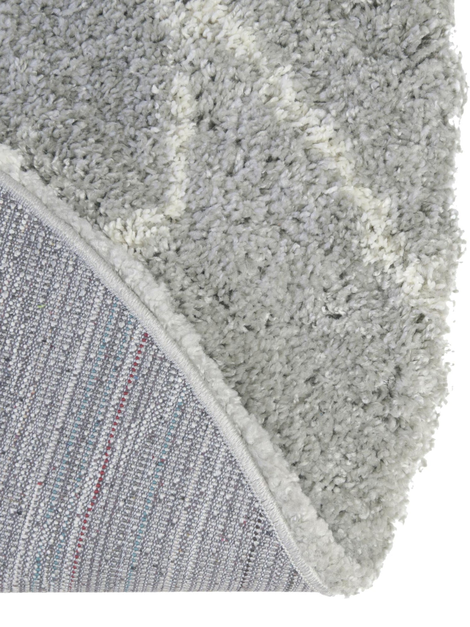 Cloud Gray 5' 3 x 5' 3 Soft Touch Shag Round Area Rug Thick Soft Touch Fluffy & Plush Shaggy Pile 100% Polypropylene Unique Carpet for Modern Home Interiors for Sale at Rug Engine
