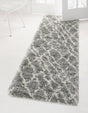 Cloud Gray 2' x 6' 7 Soft Touch Shag Runner Area Rug Thick Soft Touch Fluffy & Plush Shaggy Pile