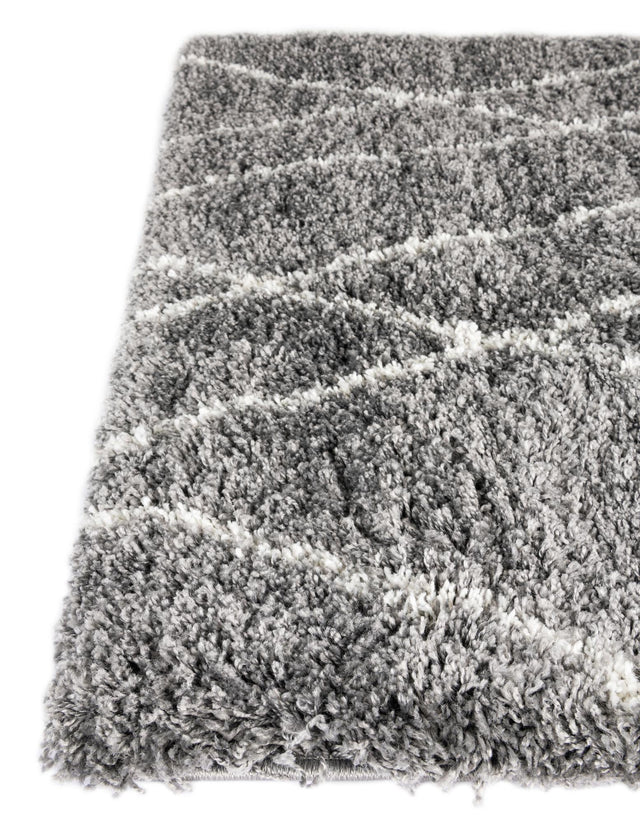 Cloud Gray 2' x 6' 7 Soft Touch Shag Runner Area Rug Thick Soft Touch Fluffy & Plush Shaggy Pile