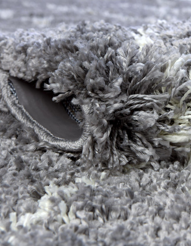 Pebble Gray 4' 1 x 6' 1 Soft Touch Shag Rectangle Area Rug Thick Soft Touch Fluffy & Plush Shaggy Pile