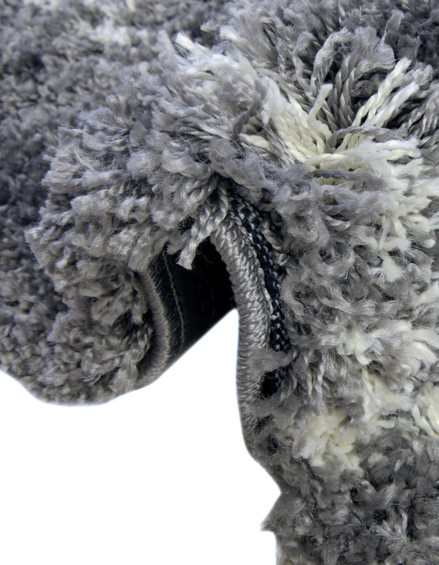 Pebble Gray 4' 1 x 6' 1 Soft Touch Shag Rectangle Area Rug Thick Soft Touch Fluffy & Plush Shaggy Pile